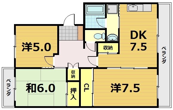 Nouvelle GEKKEIKANの間取り