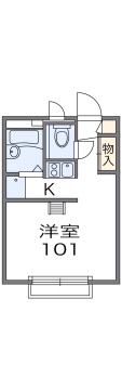 レオパレスセジュールの間取り