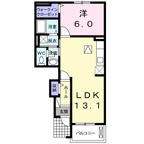 三戸郡五戸町字愛宕丁のアパートの間取り