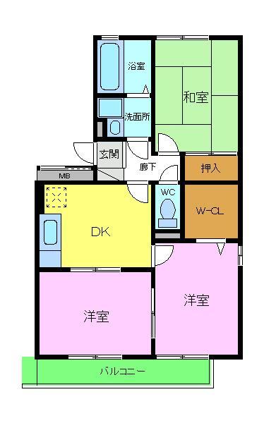 セントポーリア三国ヶ丘の間取り