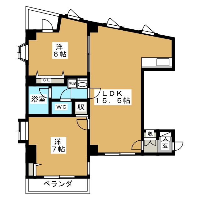 エタニティーマンション和田第３の間取り