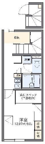 レオパレスアトリオ　Ａの間取り