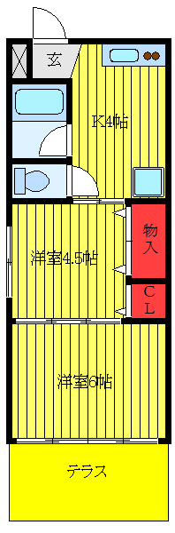 メガロン赤羽の間取り