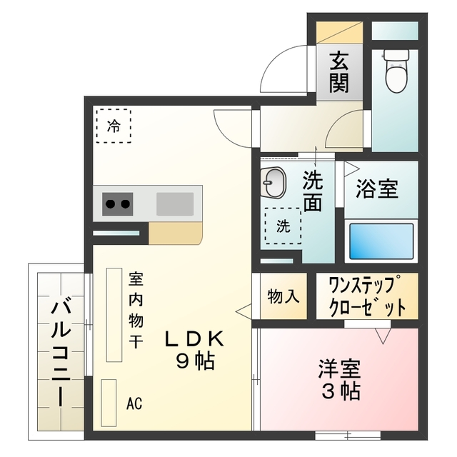 メゾン　ド　ショコラ　三国ヶ丘の間取り