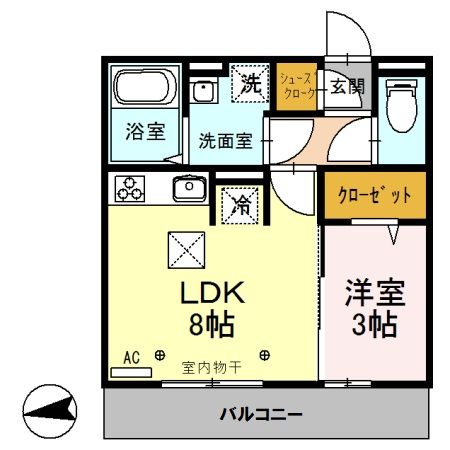 ヴィラージュの間取り