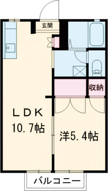 桑名市大字播磨のアパートの間取り