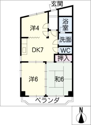 マンションあいおいの間取り