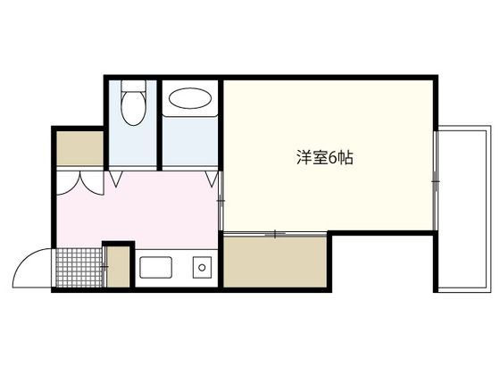 広島市中区宝町のマンションの間取り