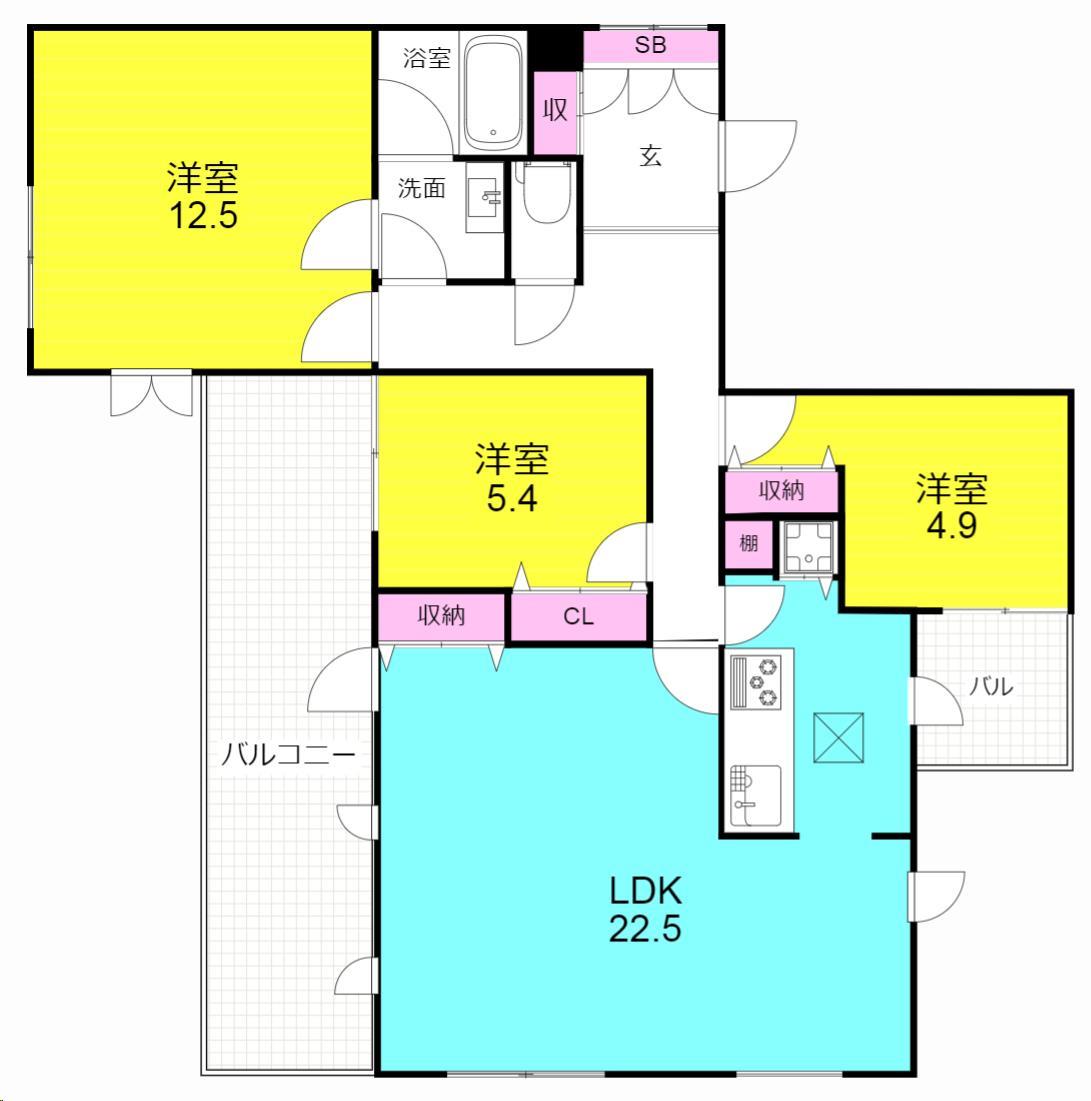 夙川エルストハイムの間取り