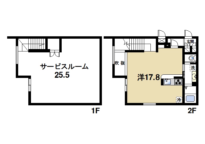 奈良市南城戸町のマンションの間取り