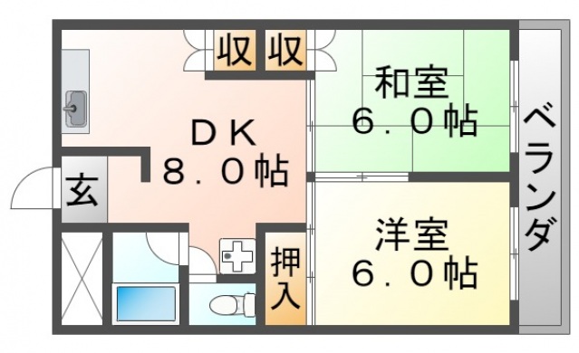 千里ローレルハイツの間取り