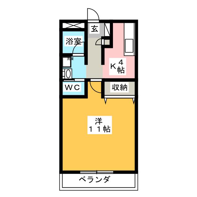 【カーサ野田の間取り】