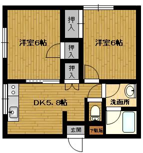 ブランニューハイツIIの間取り