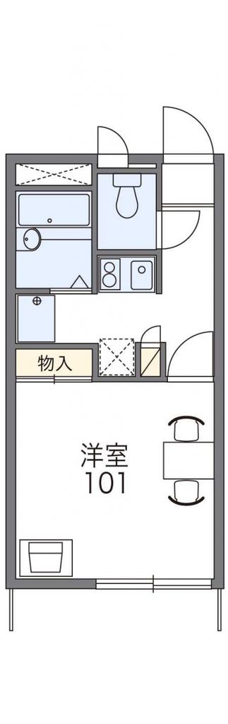 北葛飾郡杉戸町清地のアパートの間取り