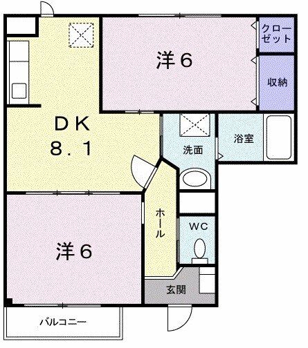 ブロッサムIの間取り