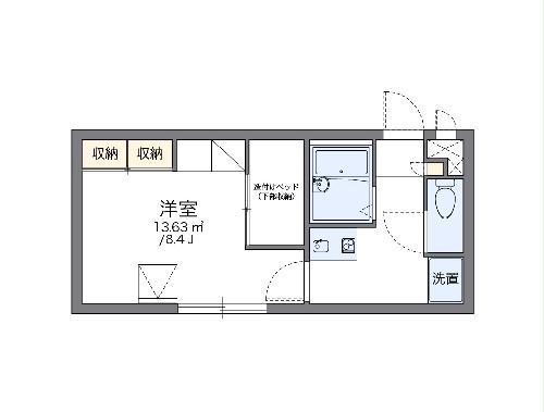 レオパレスラ・メゾンフルールの間取り