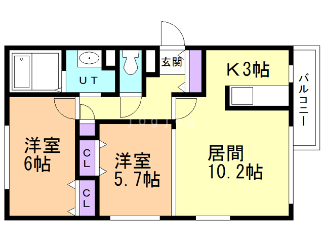 サクラディア苗穂の間取り