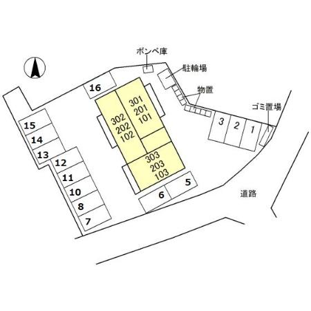 【前橋市上大島町のアパートのその他共有部分】