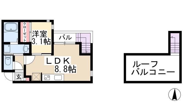 GRANDTIC　新瑞橋の間取り