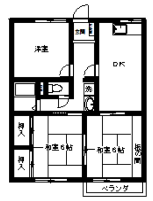 ガーデンオオツの間取り