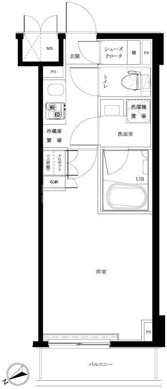 板橋区東新町のマンションの間取り