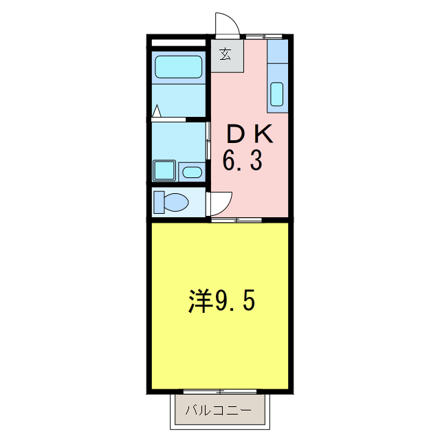 コーポ末広の間取り