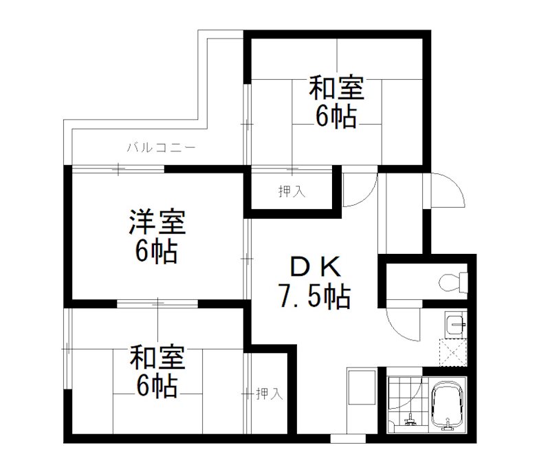 山下マンションの間取り