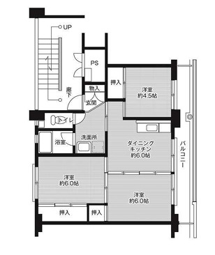 加東市沢部のマンションの間取り