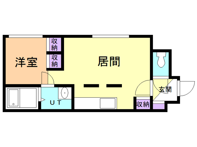 札幌市厚別区厚別南のマンションの間取り