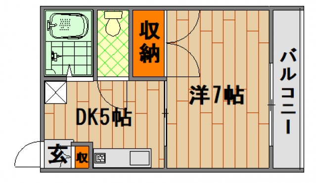 広島市西区観音町のマンションの間取り