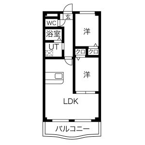 パセオ見晴Iの間取り