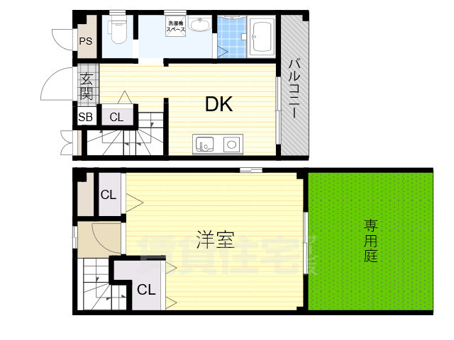 大阪市住吉区我孫子東のマンションの間取り