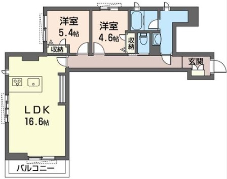エクラージュ　エストの間取り