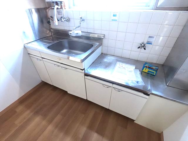 キッチン　ガスコンロ設置可能