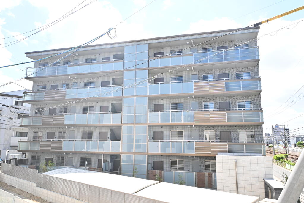 建物外観　建築中外観です。