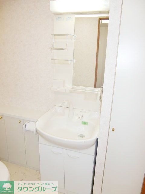 洗面設備　忙し朝に便利です。