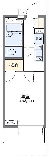 レオパレスラトナの間取り写真