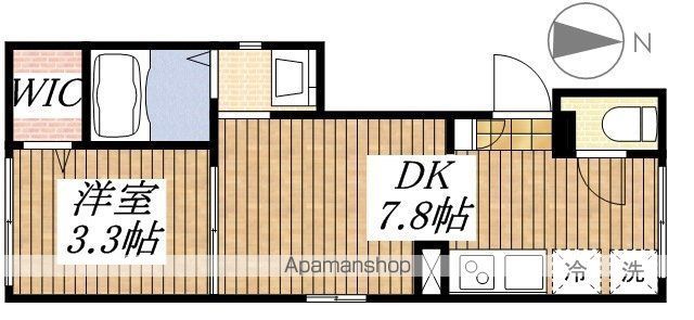 ＪＲ青梅線 東中神駅 徒歩4分 3階建 築10年の間取り写真