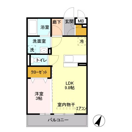 ベルテサクラの間取り写真
