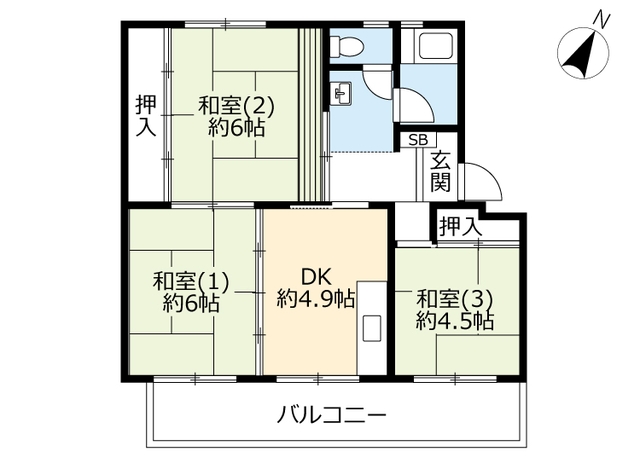 UR花見川の間取り写真
