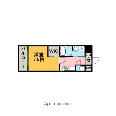 地下鉄空港線 祇園駅 徒歩4分 10階建 築17年の間取り写真