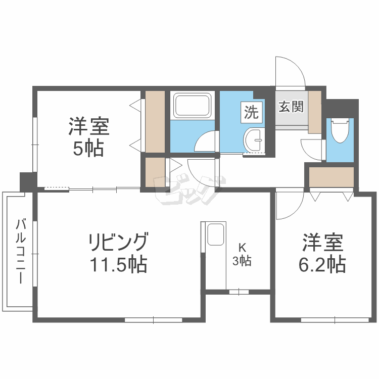 ノヴァ桑園の間取り写真