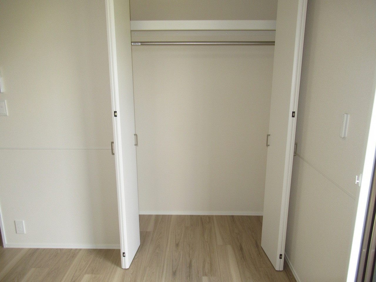 収納　しっかりとした収納付のお部屋になります。
