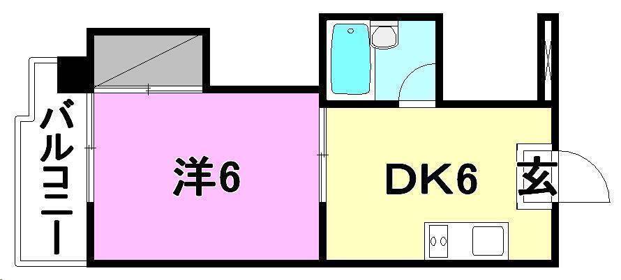 松山市南久米町のマンションの間取り