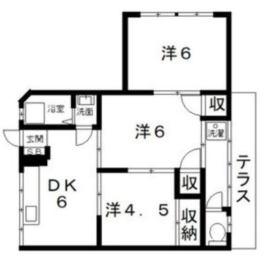 【木田マンションの間取り】