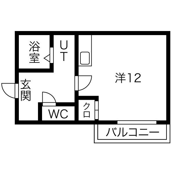 札幌市中央区南三条西のマンションの間取り