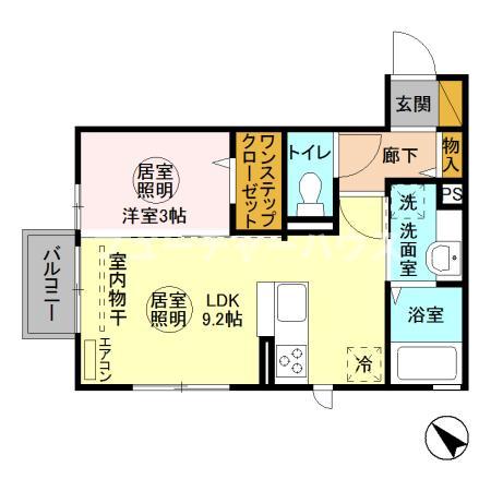 ティアラ　中丸の間取り