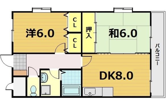 サンモール松本の間取り