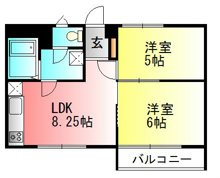 小田原市城山のマンションの間取り