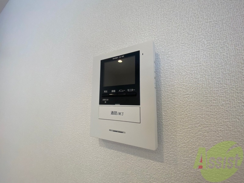 セキュリティ　インターホンで来客確認ができます。安心ですね。